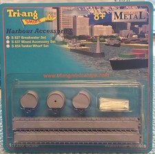 Triang Minic S 827 1/1200 Diecast Breakwater Set Harbour Accessory