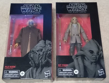 STAR WARS BLACK SERIES  2  FIGURES  PLO KOON & KIT FISTO