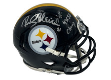 Rocky Bleier Signed Pittsburgh Steelers Speed Mini Helmet JSA Inscription