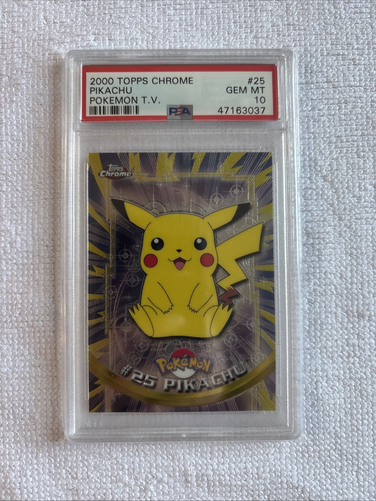 Topps Chrome Pikachu #25 Pokemon 2000 Holo Foil PSA 10 Gem Mint