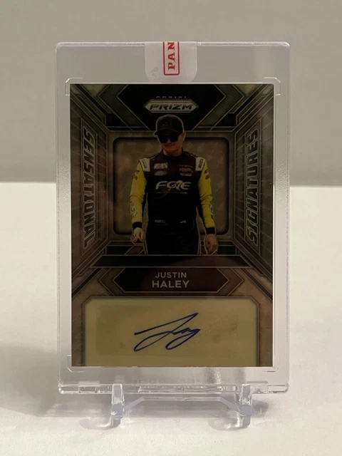 2024 Panini Prizm Justin Haley Gold Vinyl Auto 1/1