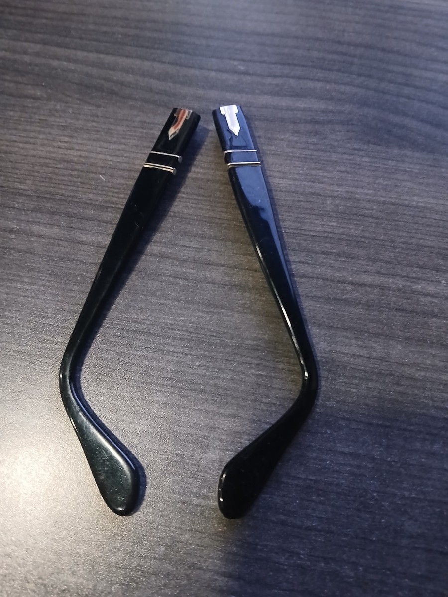 Arms Only! Persol PO2747S Polished Black Sunglasses Arms View 2