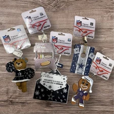 Dallas Cowboys Christmas Tree Ornament Set LOT of 5 NFL FOCO New with Tags! D1