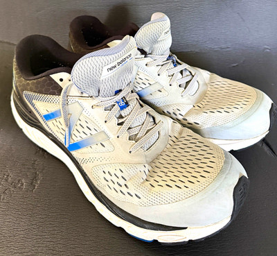 New Balance 840v4 Men s Low Top Lace-Up Running Sneakers Gray/Blue Mesh
