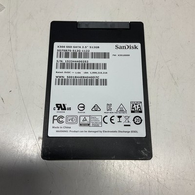 SanDisk X300 512GB 2.5'' SATA 6G Solid State Drive SSD SD7SB7S-512G-1006