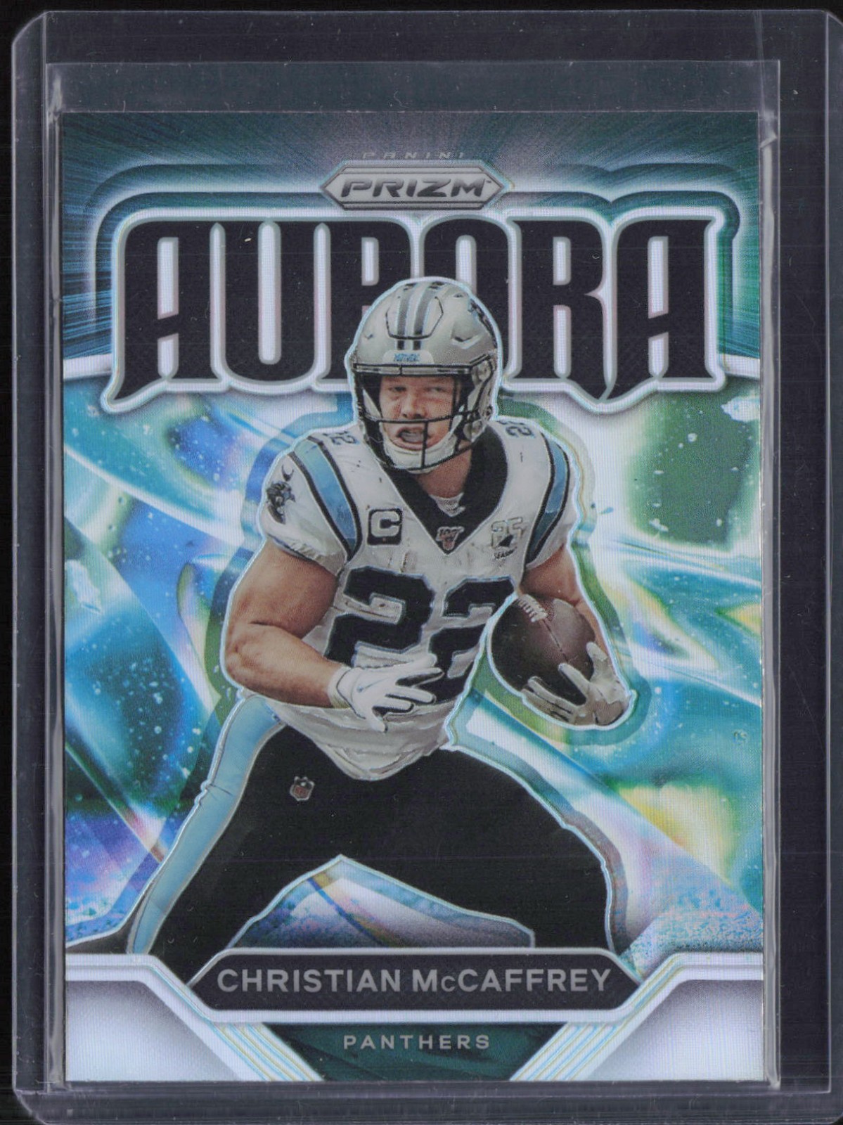 2020 Panini Prizm Aurora #9 Christian McCaffrey SP Case Hit