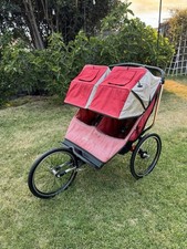 Baby Jogger High Performance Double Big Kid Jogging Running Stroller Fixed Wheel