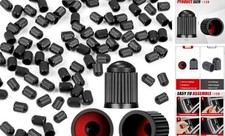 100PCS Tire Valve Caps, Valve Stem Caps with O Rubber Ring, Tire Caps are