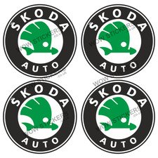 Skoda Logo Car Stickers laptop Car Van Window (Choose size/Quantity)