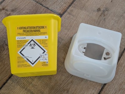 10 STÜCK SHARPSAFE  PP Abfallbehälter 4000 ml 4 Liter Medizin Labor