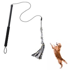 Outdoor Flirt Pole for Dog, Detachable Dog Flirt Pole Heavy Duty Sturdy Pet T...