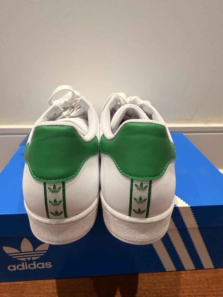 Size 11 - adidas Superstar White Green for sale online | eBay