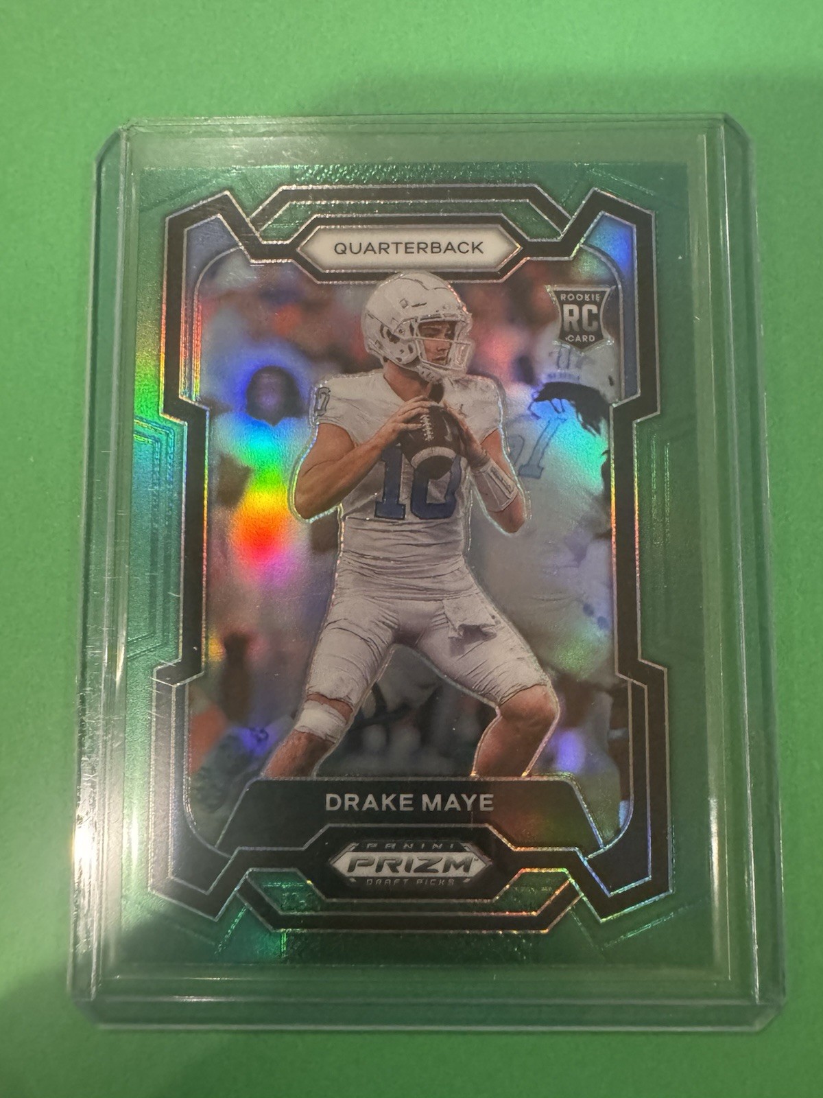 2024 Panini Prizm Draft Picks Drake Maye #103 Green Prizm (RC) Patriots Rookie