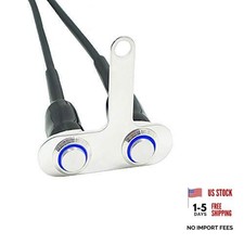 Stainless Steel LED Motorcycle Handle bar ON-Off Fog Light Headlight Switch