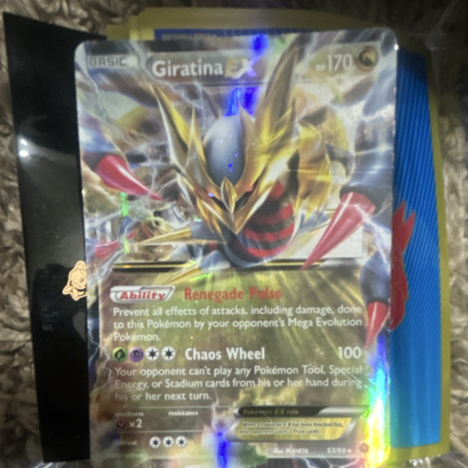 Pokémon TCG Giratina EX XY Ancient Origins 57/98 Ultra Rare Holo 170 HP Card