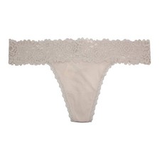 Aerie Women's Bluegrass Lace Ultra Stretchy Shine Thong Underwear 077-6777