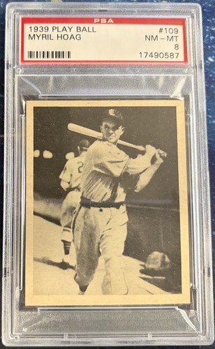1939 Play Ball Myril Hoag #109 card