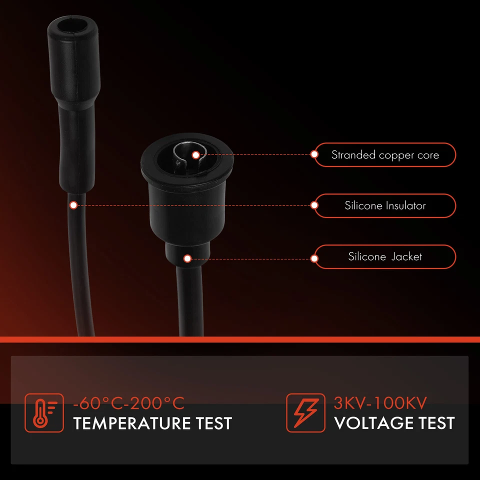 9 件装火花塞电线套装适用于道奇 330 440 A100 卡车 Aspen B100 B100 Van B200 — 第 4/4 张图片