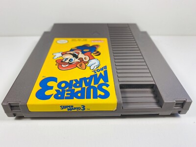 Super Mario -- Nintendo NES RARE First Print Left Bros Game Only