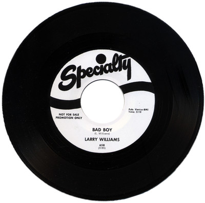 LARRY WILLIAMS  ''BAD BOY c/w SHE SAID 'YEAH'''   CLASSIC R&B   