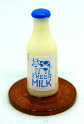 Kunststoff Milchflasche Getränk Zubehör Tumdee Maßstab 1:12 Puppenhaus Küche V