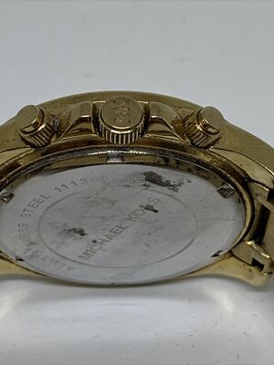 Michael Kors MK5466 Unisex Gold Stainless Steel Analog Dial  display picture 3