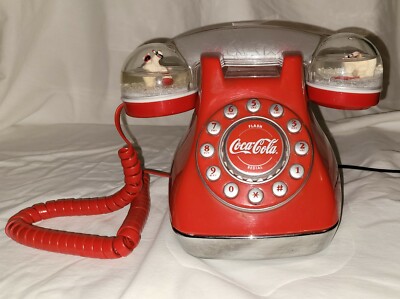 2001 Coca Cola RED Landline Telephone Push Button Phone Vintage