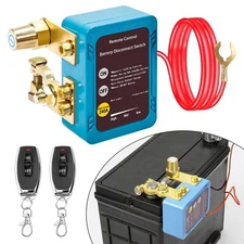 Remote Battery Disconnect Switch 12v, 240A, Upgrade Smart Voltage Car Kill Sw...