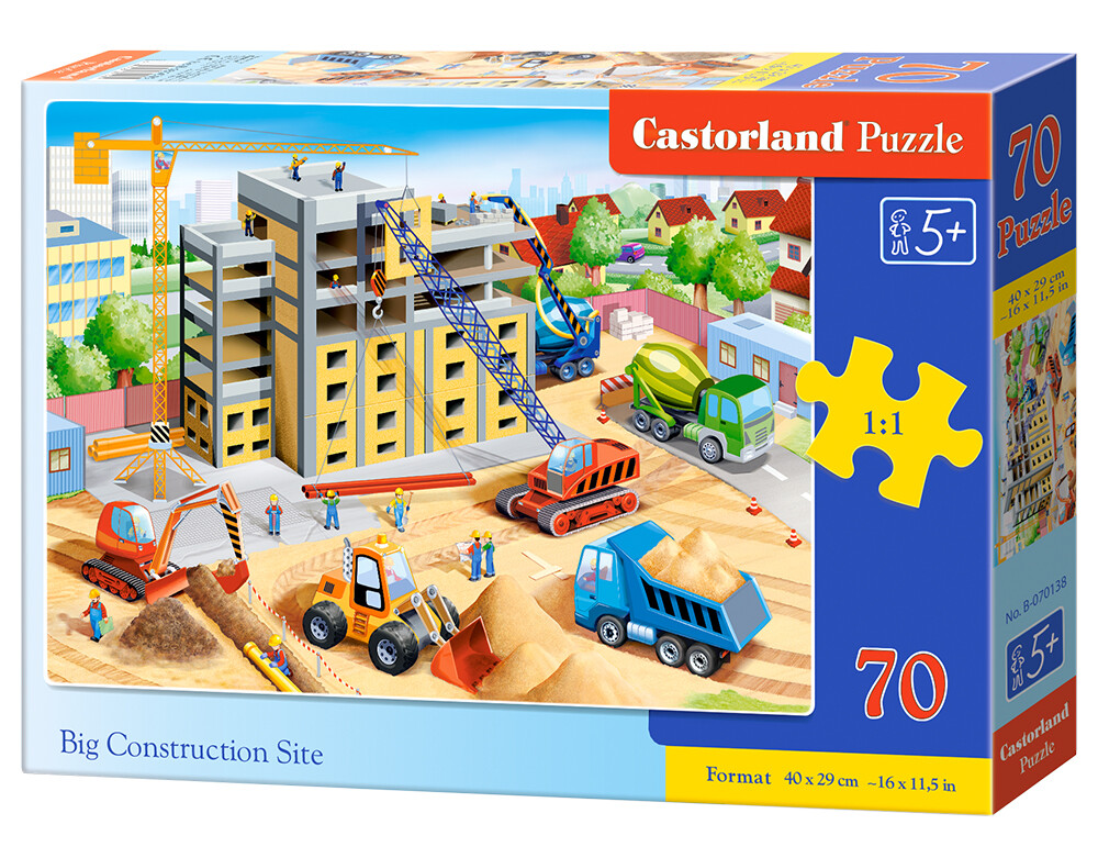 5904438070138 Puzzle 70 elementw Big Construction Site CASTORLAND B-070138 CAST 3590₽
