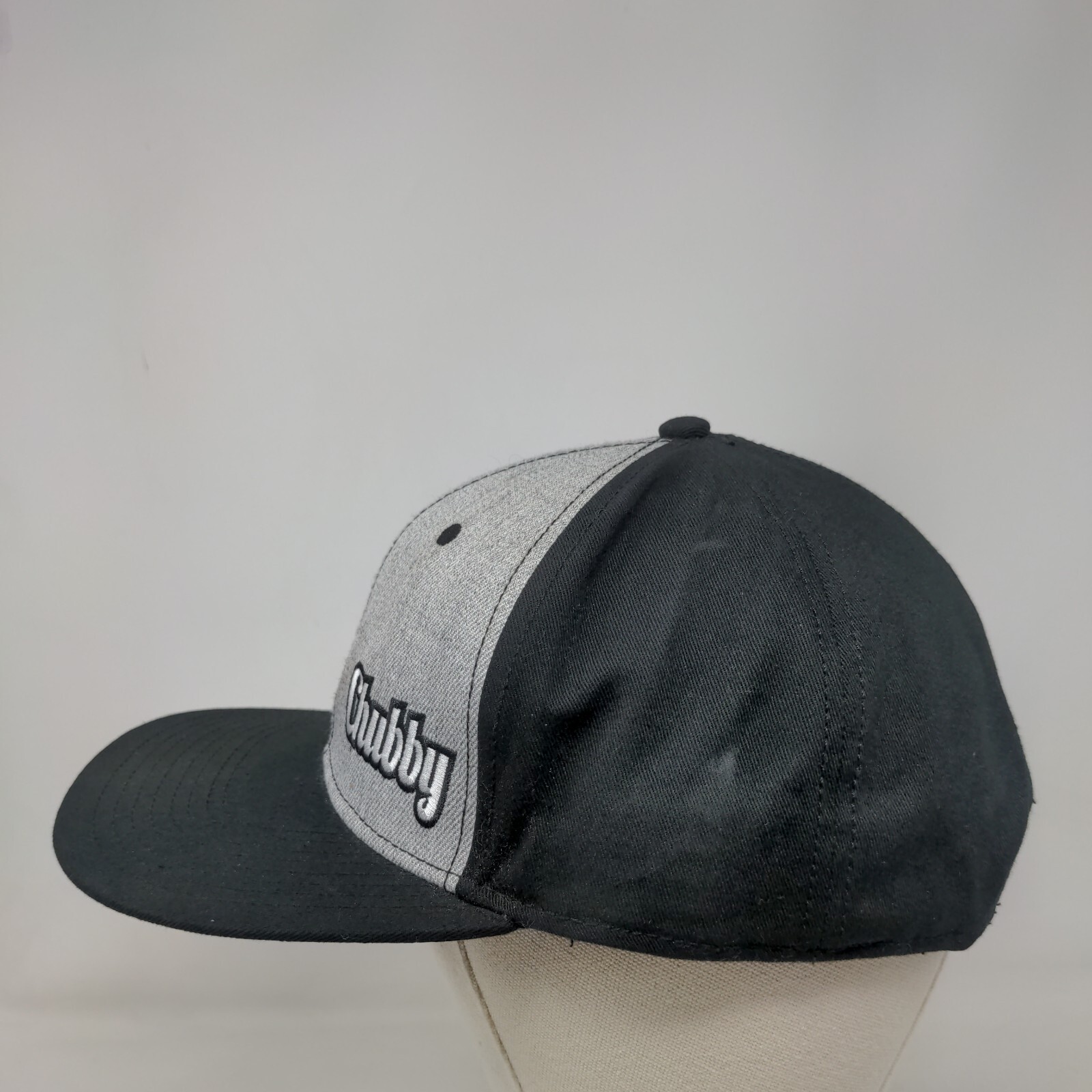 Chubby Snapback Hat Black One Size Adjustable Emb… - image 3