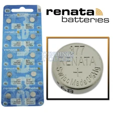 377 Renata Watch Battery SR626SW Swiss Made 0% Mercury Official Distributor