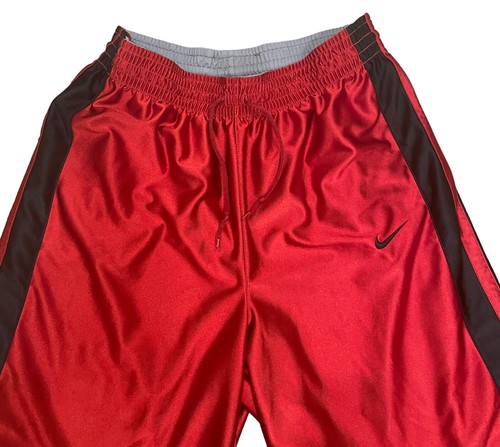 Nike Reversible Basketball Logo Shorts Red Gray Black Size Large 10” Y2K Retro - Picture 5 of 8