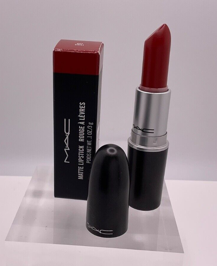 Mac Matte Lipstick 602 Chili ~ Full Size 0.1oz / 3g New In Box