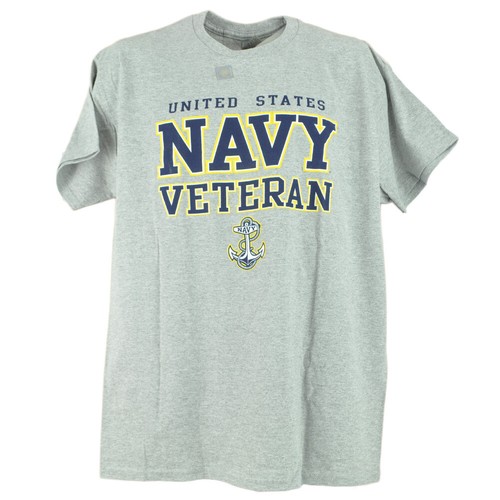 United States U.S. Navy Proud Veteran Military Adults Crew Neck Tshirt Tee - Bild 1 von 3