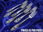 INTERNATIONAL SILVER IRIS STERLING SILVER PLACE FORK - VERY GOOD CONDITION S