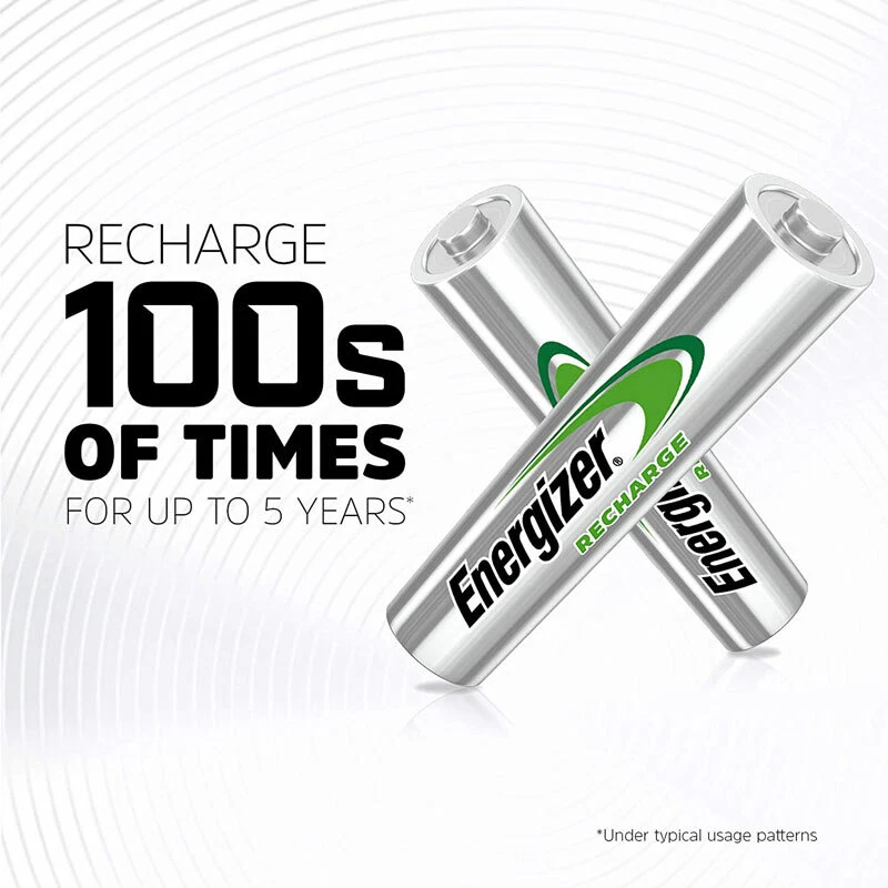 4 x Energizer Rechargeable AAA batteries Accu Recharge Extreme NiMH 800mAh HR03 - Image 4 of 4