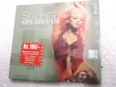 Shakira Hips Don t Lie Wyclef Jean CD 2007  RARE INDIA HOLOGRAM NEW sticker