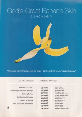 Chris Rea - God's Great Banana Skin - Mini Poster/Press Clipping