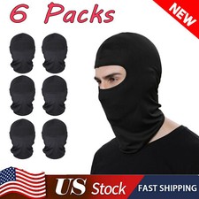 6 Packs Tactical Balaclava Thin Full Face Mask Lightweight Motorcycle Warmer Ski