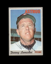 Denny Lemaster Signed 1970 Topps Houston Astros Autograph