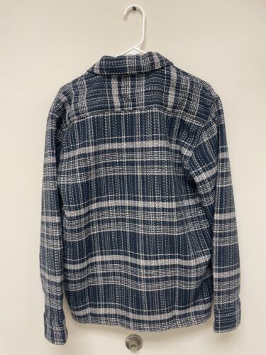 Common People Shirt Men’s Shacket Overshirt Blue Plaid Jason-Granby Medium NWT - Picture 3 of 10