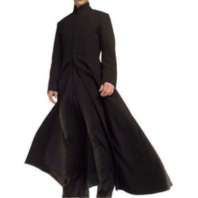 long black trench