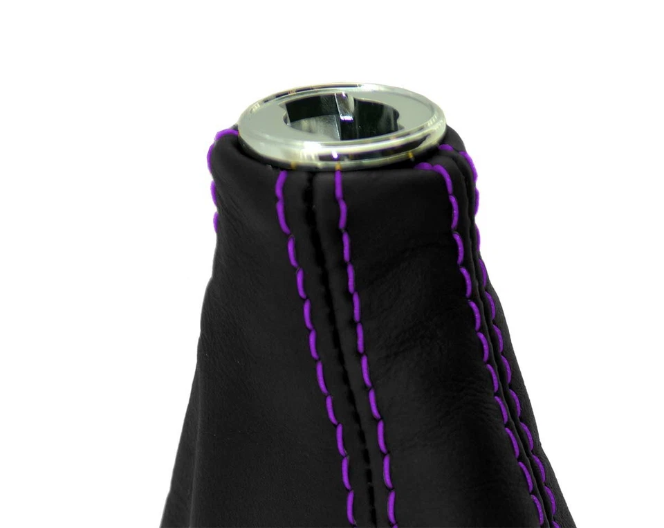 Se adapta a Acura NSX 1991-2005 PVC Cuero Cambio Manual Bota Cubierta Puntada Púrpura Foto 4 de 4