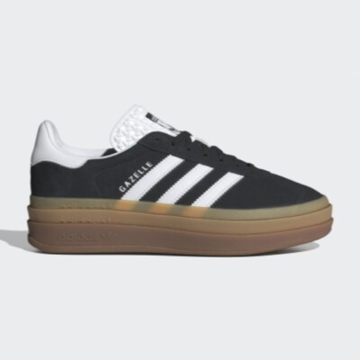 Adidas Women's Gazelle Bold Suede 'Black/Gum' - IE0876