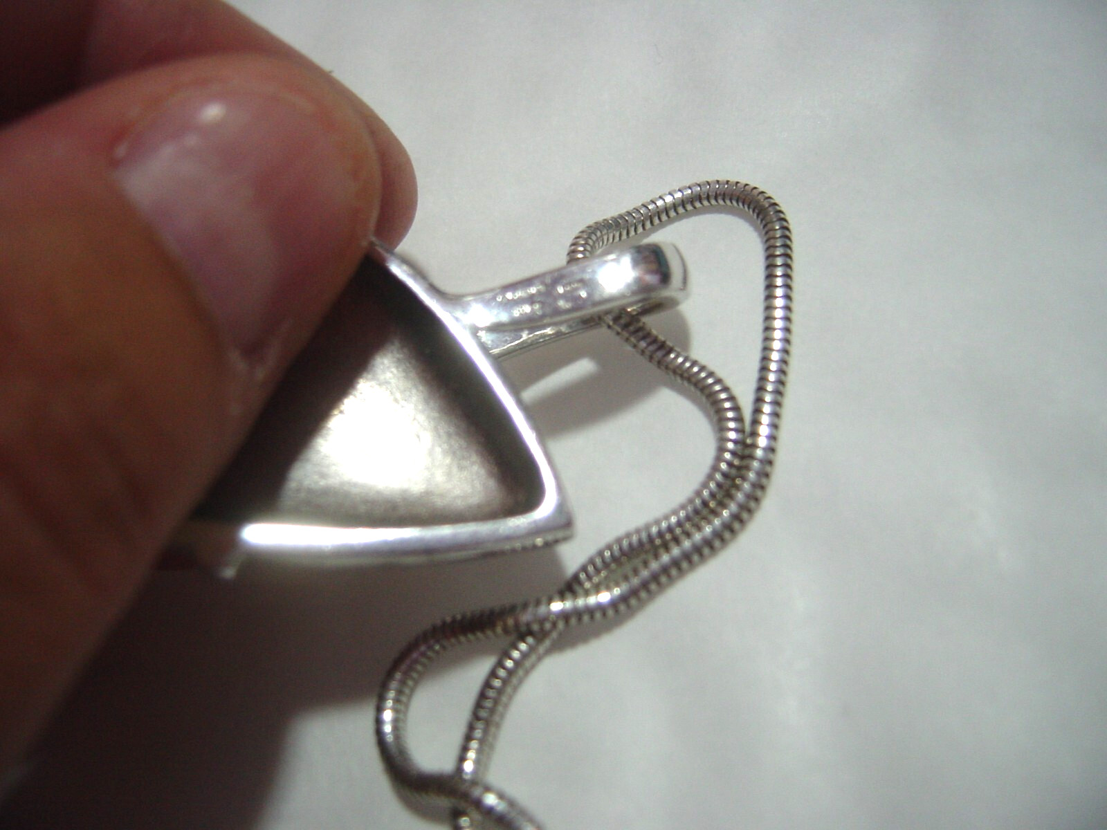 RARE-"BREUNING" Solid Silver Large Designer Penda… - image 21