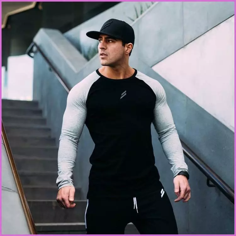 Camiseta manga larga deporte hombre sales