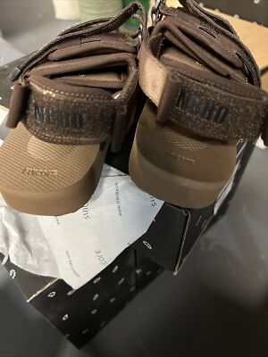 DS MENS SUICOKE MOTO SANDAL NEIGHBORHOOD OG-056-2NH BROWN SZ 9