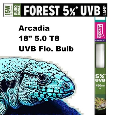 Arcadia 5.0  18'' 15w t8 UVB Fluorescent Bulb