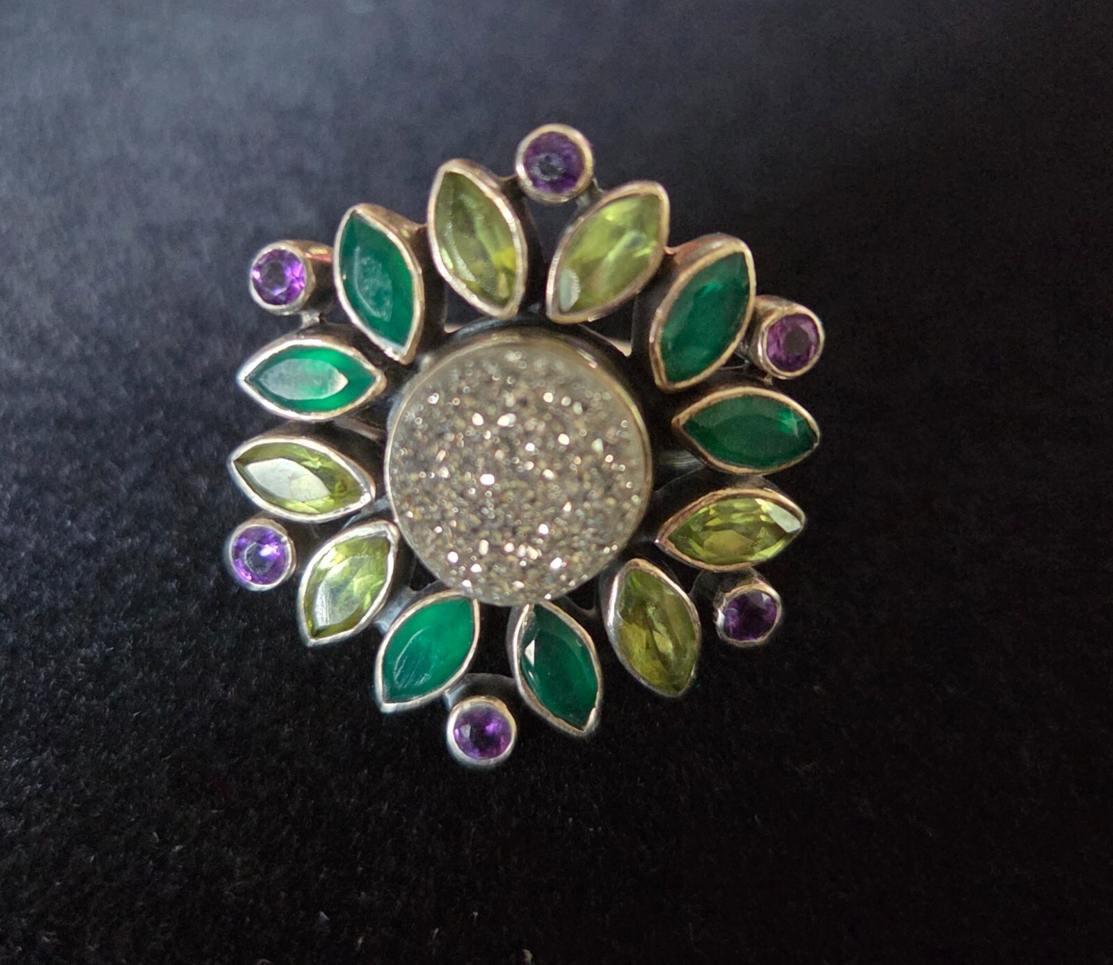 Nicky Butler Sterling Silver Multi Gemstone Ring HSN 181702  