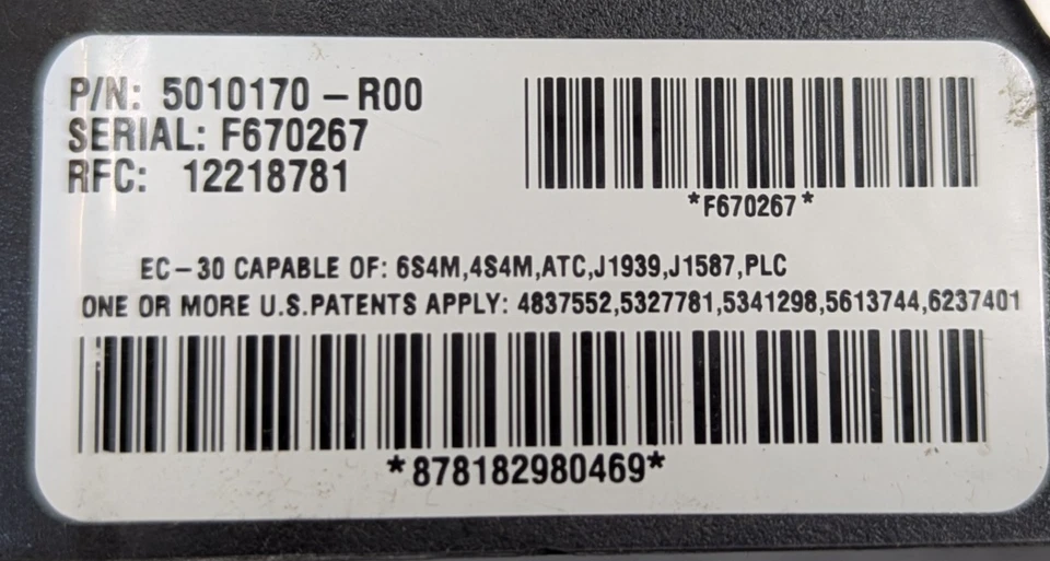 5010170-R00 Bendix Nuevo Módulo de Control ABS ANTIBLOQUEO EC-30 5010693 Foto 2 de 4